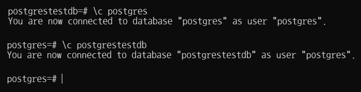 PostgreSQL DB 변경